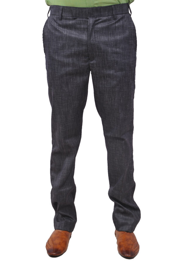 Louise Kollars  Regular Fit Men Grey Polycotton Trousers - Image 6