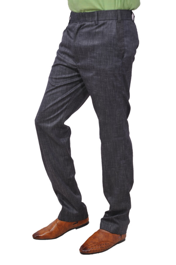 Louise Kollars  Regular Fit Men Grey Polycotton Trousers - Image 2