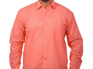 Louise Kollars Men's Casual Shirt 100% Paper Cotton (Peach)
