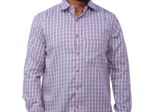 Dutch-Land Men's Casual Shirt - Checks (Light Brown)