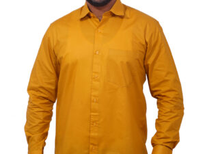 Louise Kollars Men's Casual Shirt 100% Paper Cotton (Mustard)