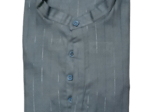 Cotton Zarq - Kurta With 2 Pockets (Gray)