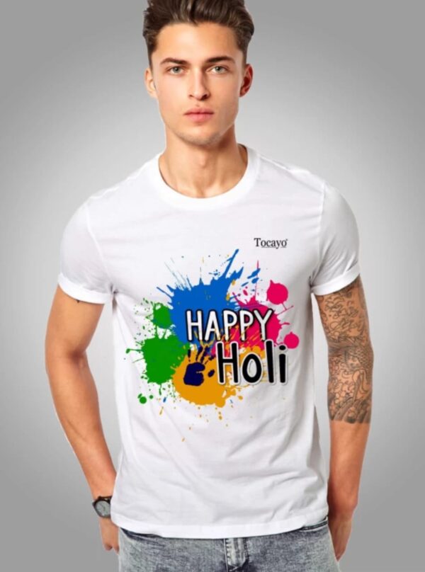 HOLI SPECIAL WHITE T-SHIRT