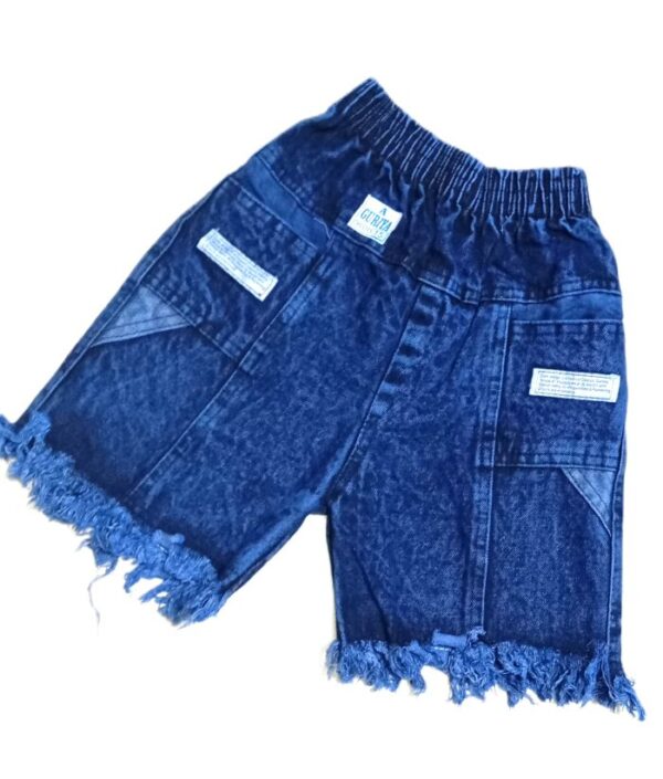 STRETCHY DENIM SHORT- BLUE - Image 2