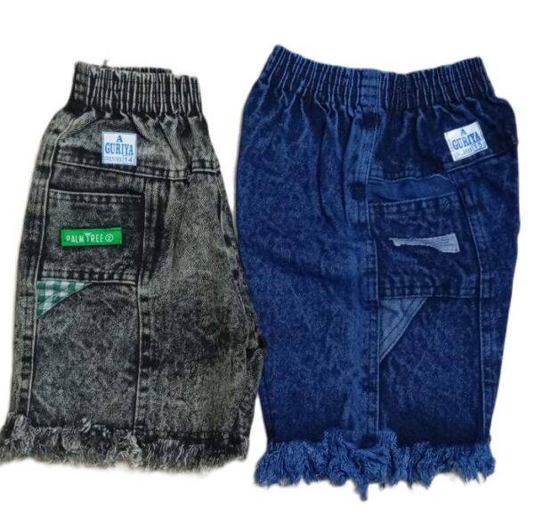 STRETCHY DENIM SHORT- BLUE - Image 7